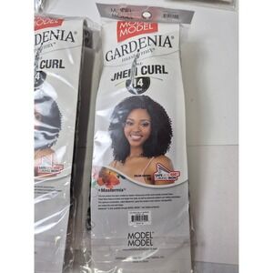 Model Model Gardenia Mastermix Jheri Curl 14 Inch Hair Extensions 1B 5 Packs